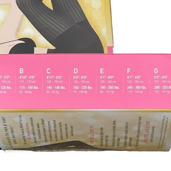 TWO Spanx Star Power Center-Stage Patterned Shaping Tights Ribbed Row Size E NEW - Picture 6 of 10
